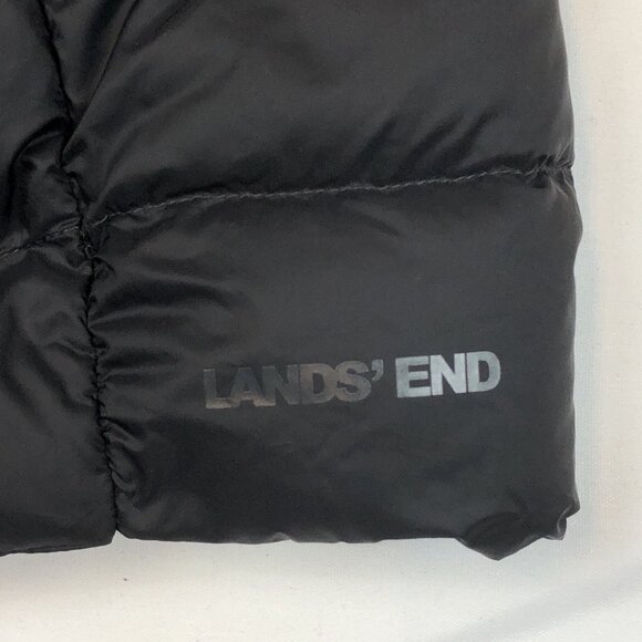 Lands End Womens Black Down Puffer Full Zip Long Vest Size 2X (20-22 W) - Picture 4 of 10